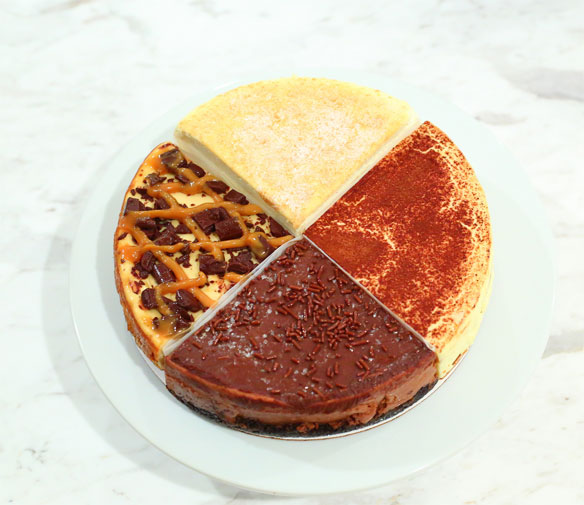 top view of Miss NiNi's 4-in-1 Cheesecake
