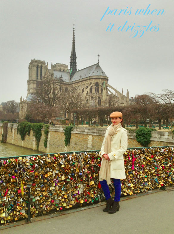 woman at the Paris Love Locks