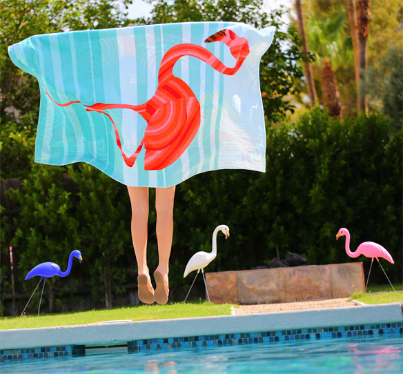 Win a Flamingo Towel from Tide & Pool
