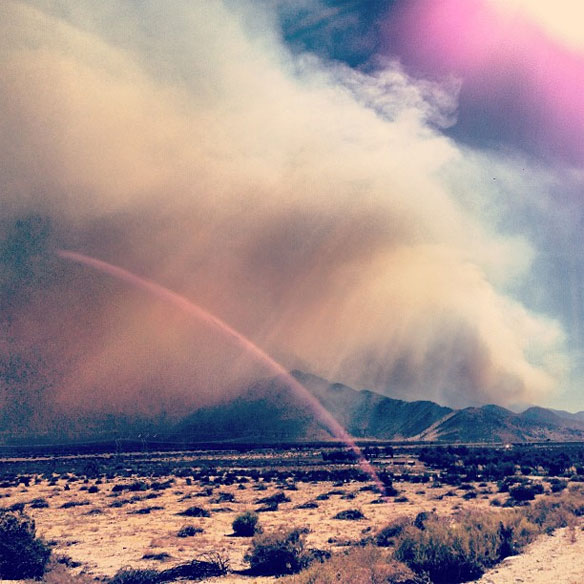palm springs wildfires on the weekend