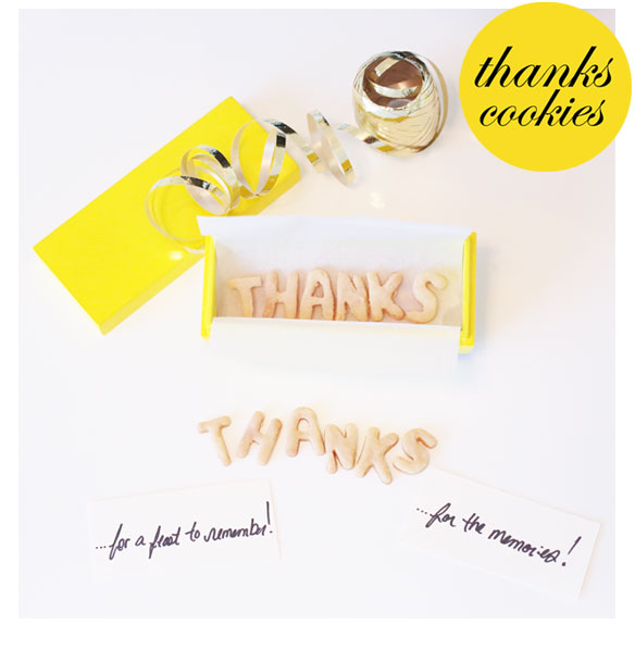 Holiday Hostess Gift: THANKS Cookies