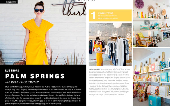 Palm Springs Shopping Guide for RUE