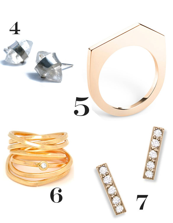rings and earrings collage of Top 10 Must-Have Jewels for Fall