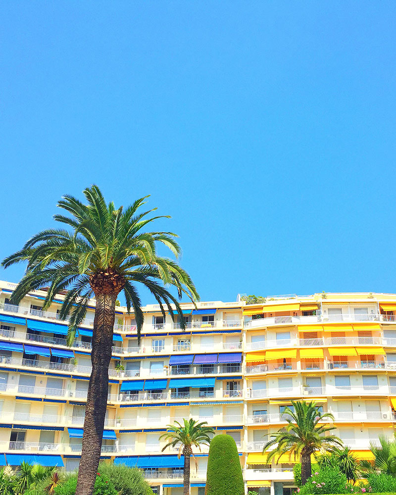 colorful exterior of a hotel Elle Decor Top Instagram Accounts to Follow for Color 