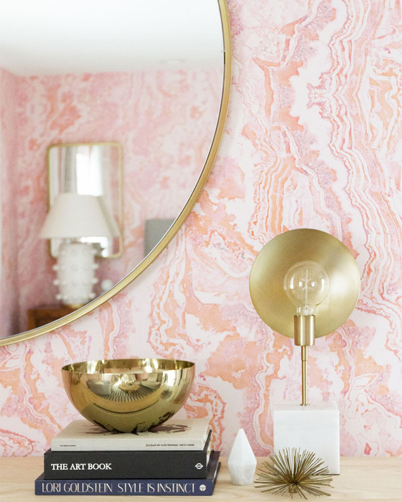Our Millennial Pink Guest Bedroom Designed by Sarah Sherman Samuel