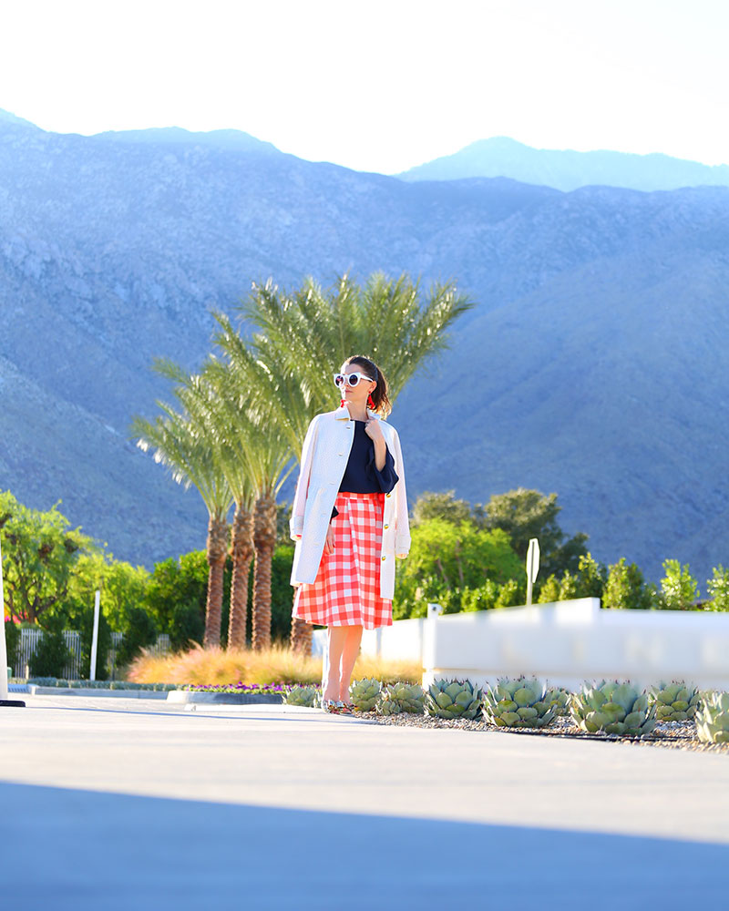 How to Style a Gingham Skirt for Fall