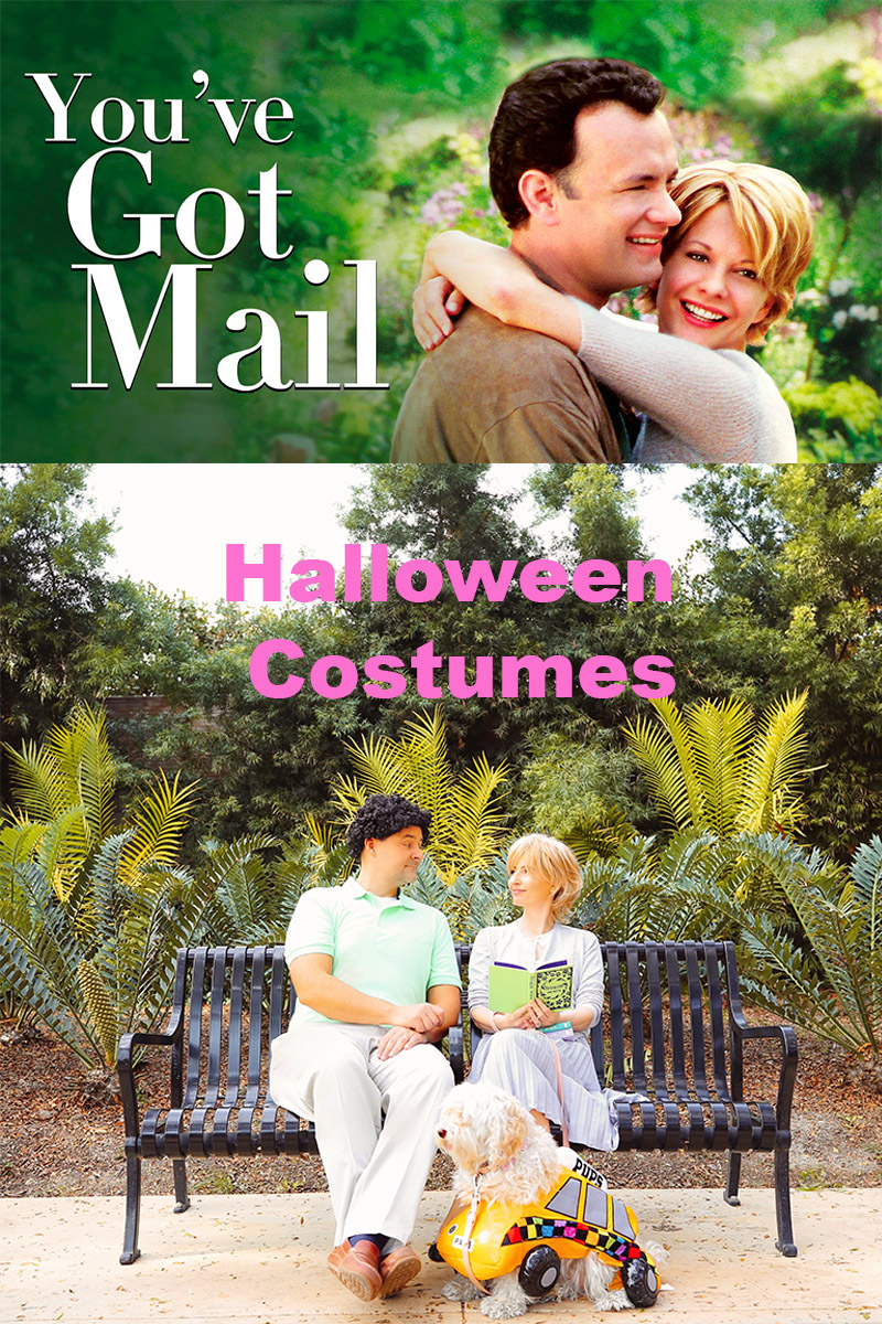 Kelly Golightly and Fred Baby recreate You've Got Mail Halloween Costumes